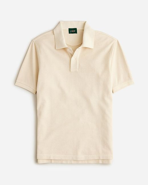 J.Crew Natural Tall Washed Piqué Polo Shirt for men