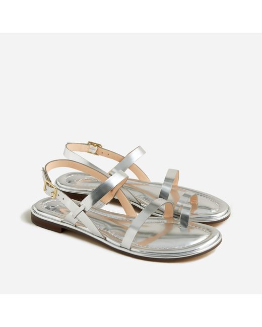 J.Crew Basketweave D'orsay Flats | Lyst