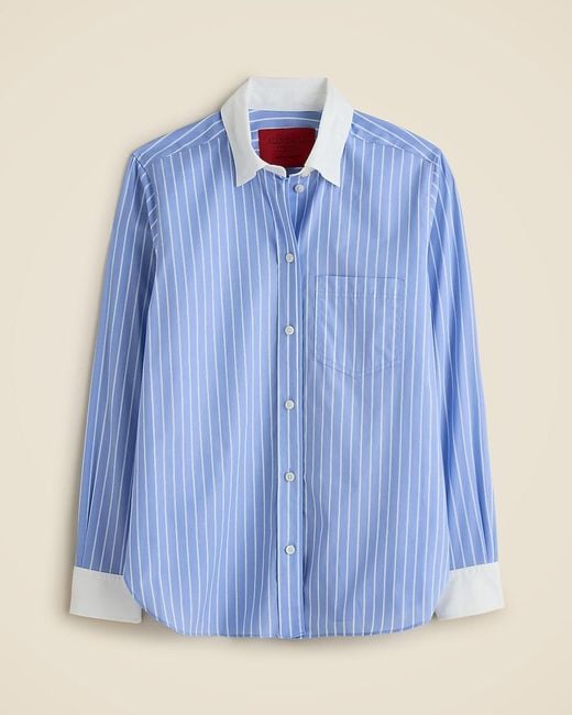 J.Crew Blue Alex Eagle X Button-Up Shirt