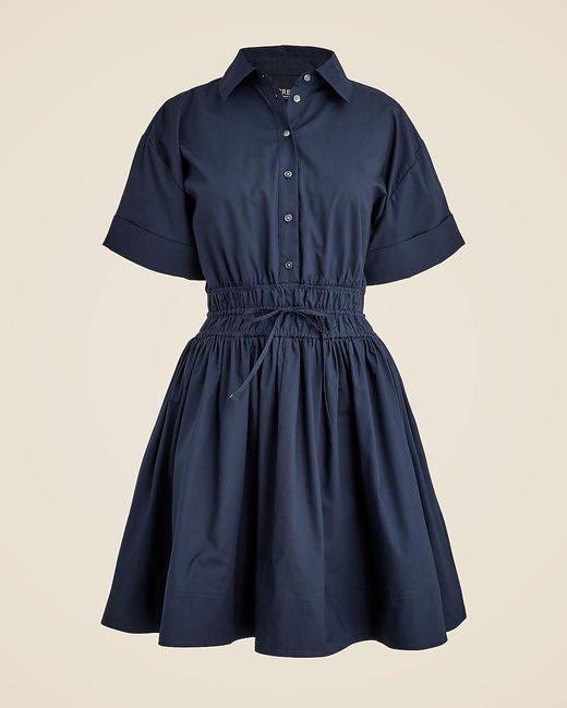 J.Crew Blue Elena Mini Shirtdress