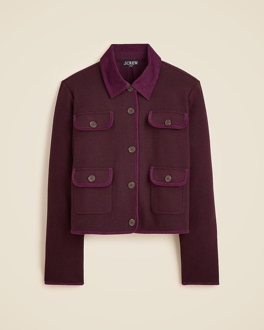 J.Crew Purple Knit Jacket