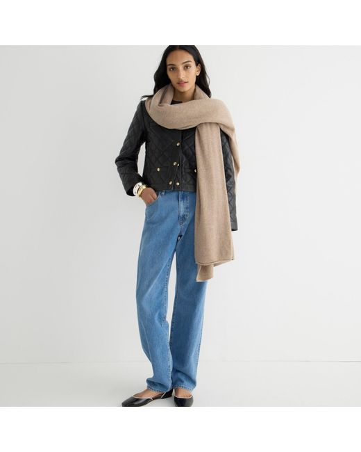 J.Crew: Oversized Cashmere Wrap For Women