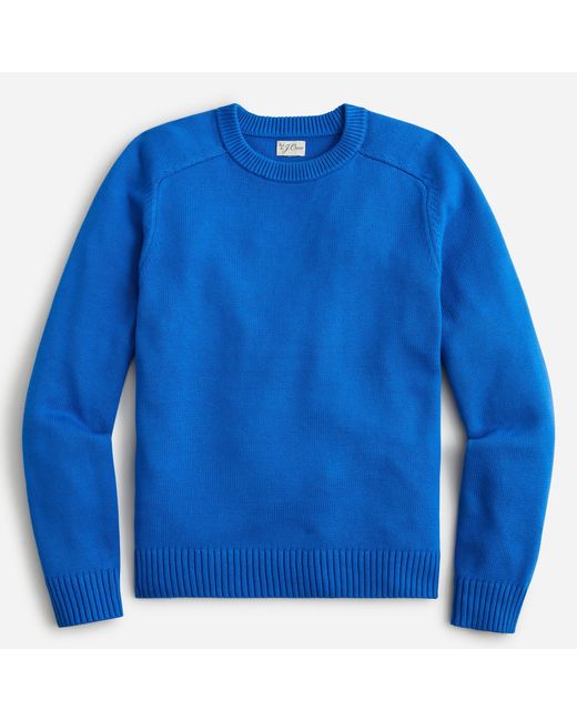 J.Crew Blue Heritage Cotton Crewneck Sweater for men