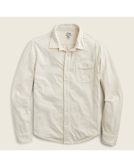 J.Crew Natural Garment-dyed Harbor Shirt for men