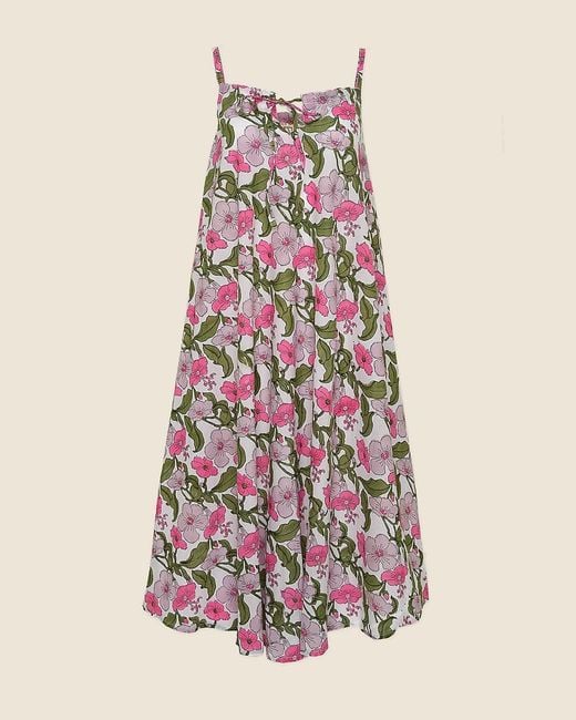 J.Crew White Sz Blockprints Goa Dress
