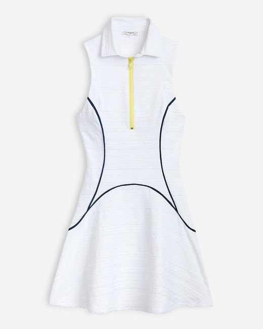J.Crew White L'Etoile Sport Zip-Front Dress