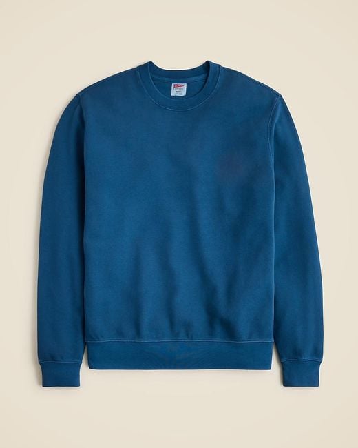 J.Crew Blue Lightweight French Terry Sweatshirt for men