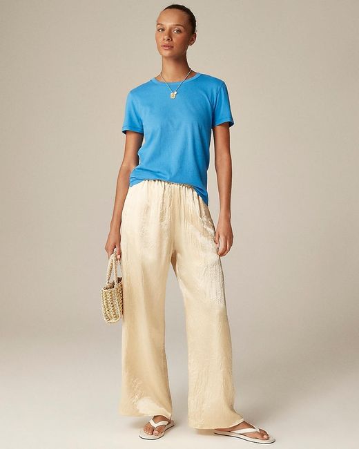 J.Crew Blue Vintage Jersey Classic-Fit Crewneck T-Shirt