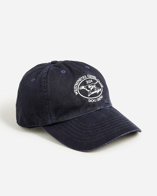 J.Crew Blue Limited-Edition Westminster Kennel Club Dog Show X Embroidered Baseball Cap for men