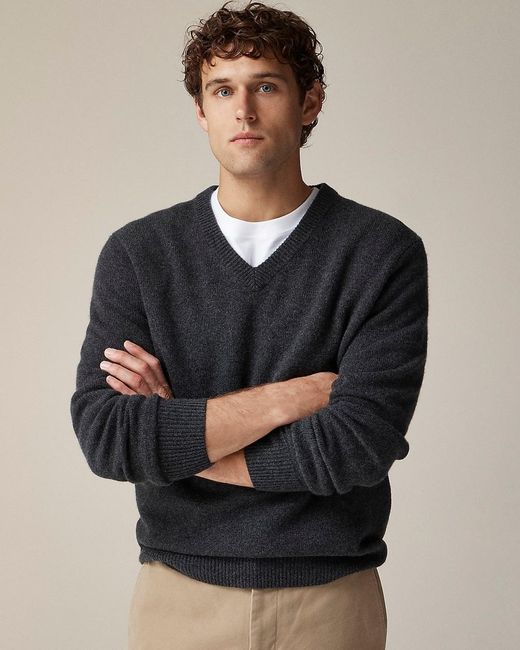 J crew v neck cashmere sweater best sale