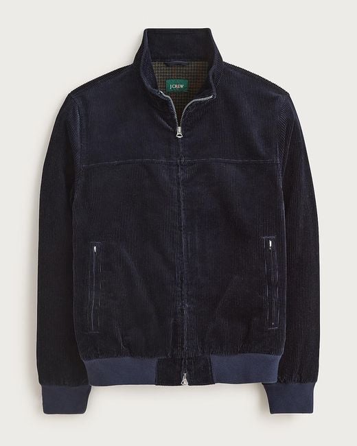 J.Crew Black Corduroy Jacket With Wool-Blend Lining for men