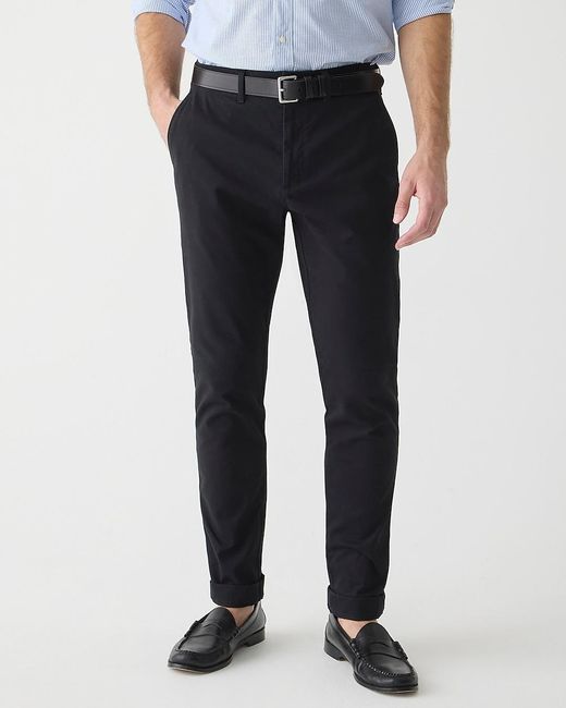 J.Crew Black 1040 Athletic Tapered-Fit Stretch Chino Pant for men