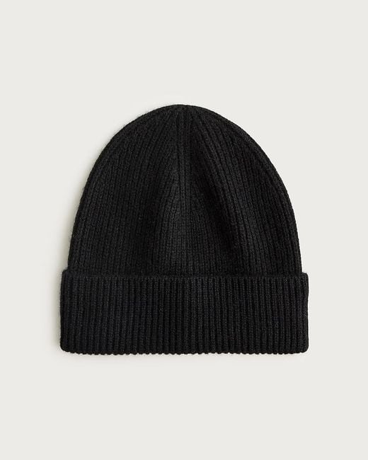 J.Crew Black Cashmere Beanie for men