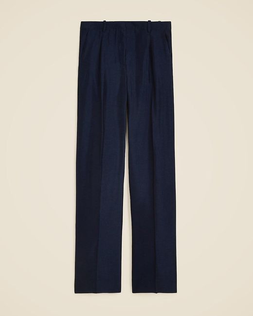 J.Crew Blue Petite Essential Wide-Leg Pant