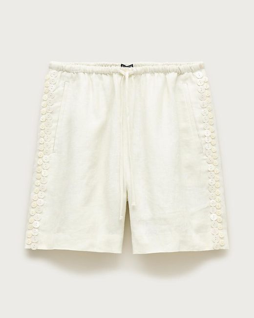 J.Crew White Cosmo Shell-Trim Short