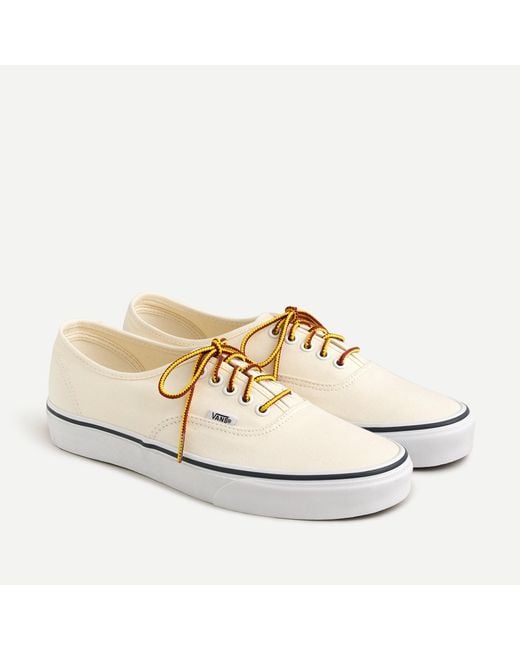 Vans White ® For J.crew Canvas Authentic Sneakers for men