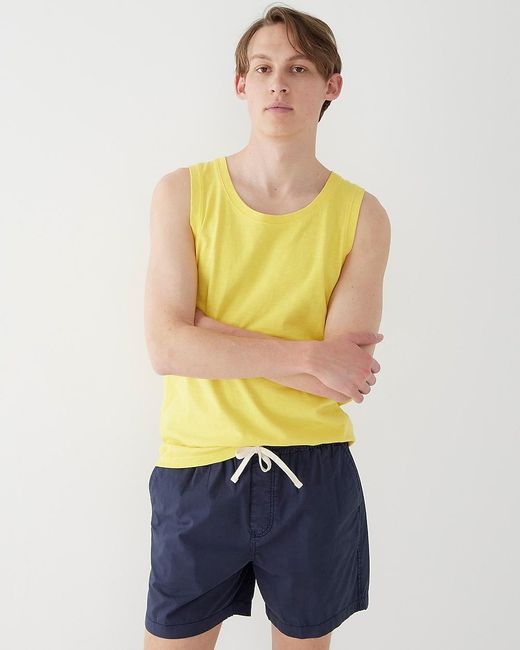 J.Crew Multicolor Tall Garment-Dyed Slub Cotton Tank Top for men