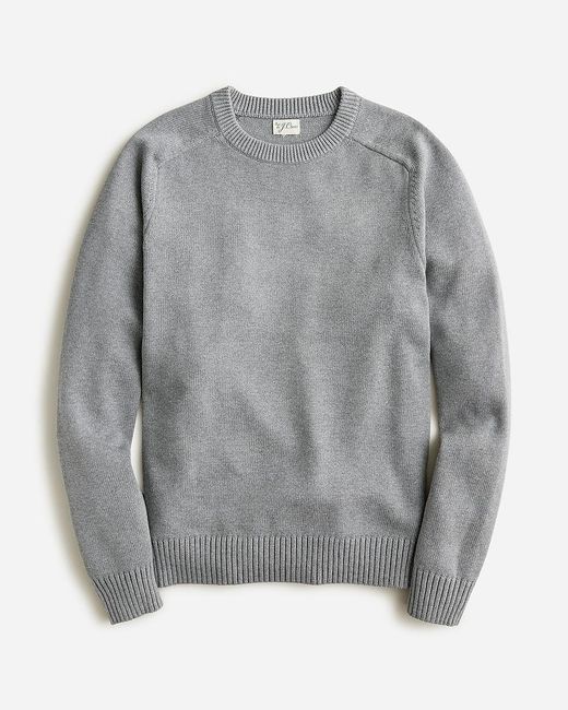 J.Crew Gray Heritage Cotton Crewneck Sweater for men