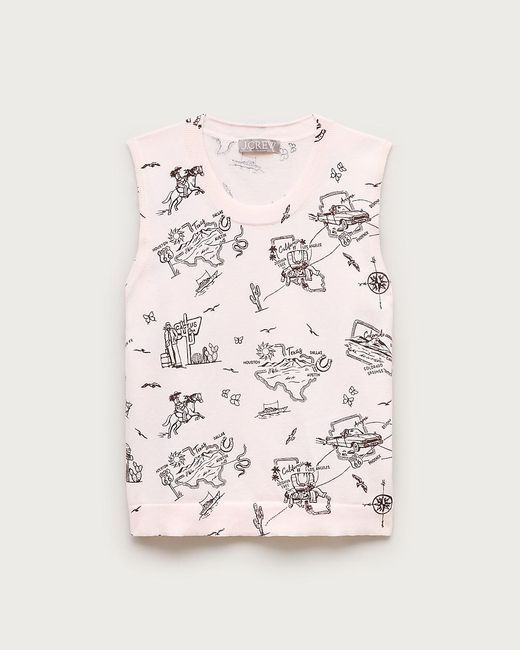 J.Crew White Jackie Sweater Shell