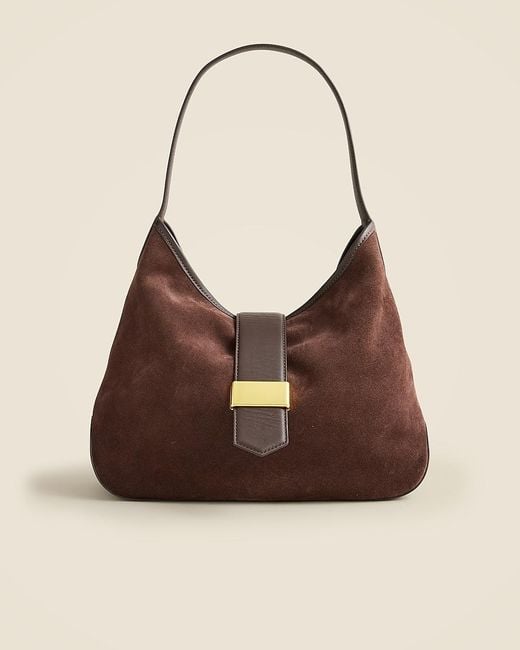 J.Crew Brown Berkeley Suede And Leather Shoulder Bag