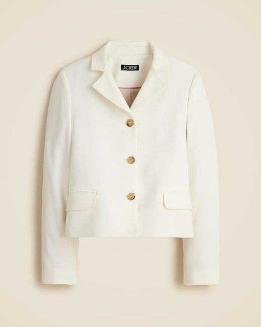 J.Crew Natural Cropped Lady Blazer