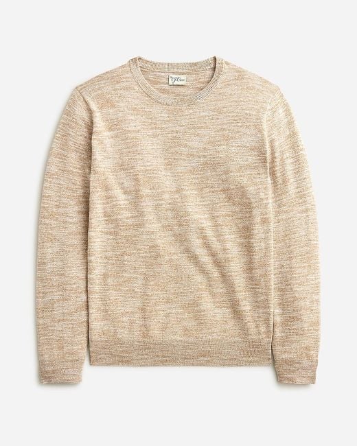 J.Crew Natural Cotton-Blend Crewneck Sweater for men
