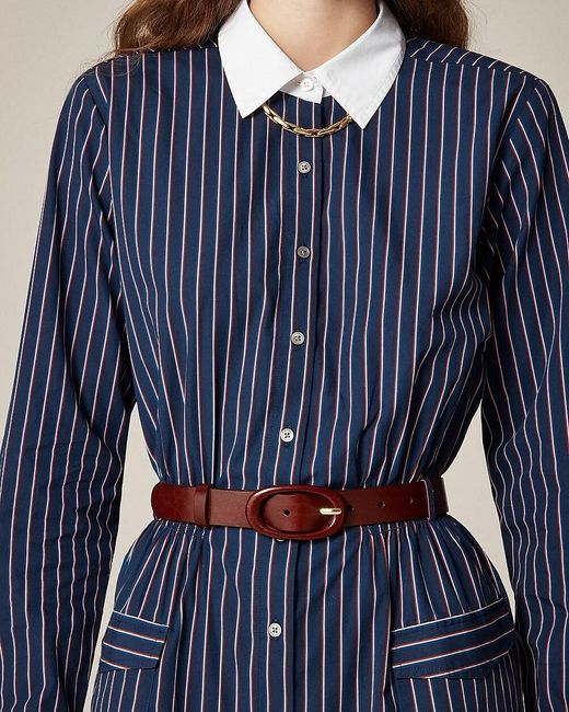J.Crew Blue Tonal Buckle Belt