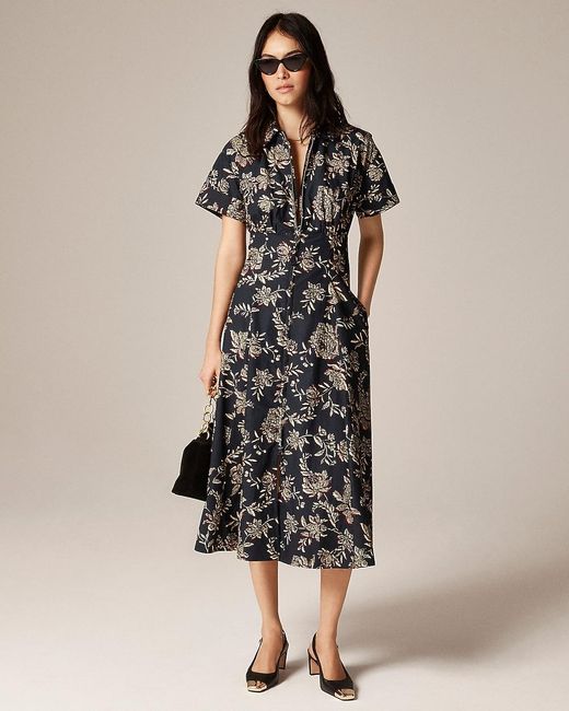 J.Crew Natural Zip-Up Shirt-Dress