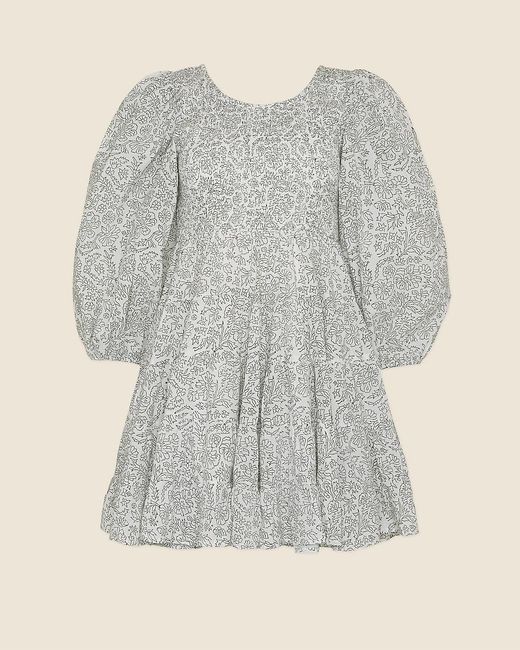 J.Crew Gray Sz Blockprints Dress