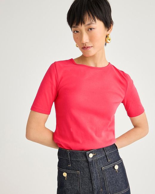 J.Crew Red Slim Perfect-Fit T-Shirt