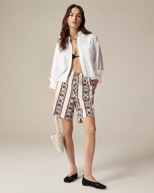 J.Crew Natural Sz Blockprints X Stratus Short