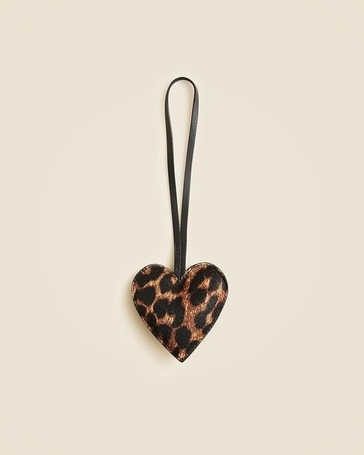 J.Crew Brown Heart Bag Charm