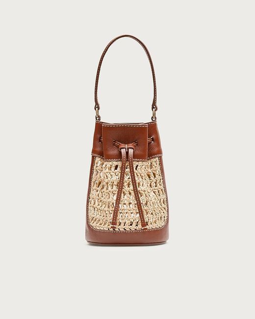 J.Crew White Drawstring Bag