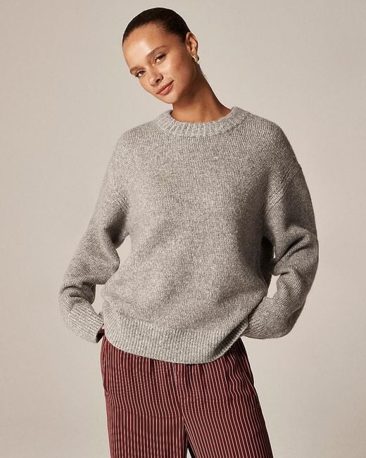 J.Crew Brown Relaxed Crewneck Pullover