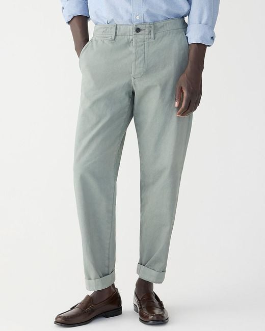 J.Crew Blue Wallace & Barnes Selvedge Officer Chino Pant for men