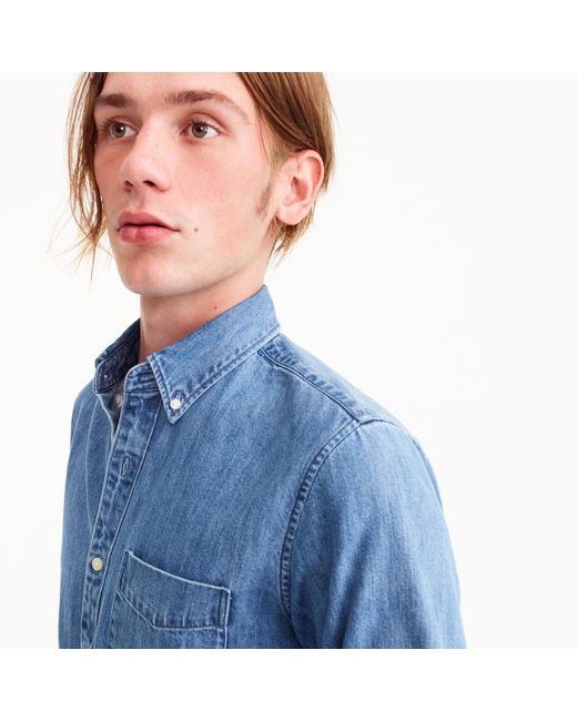 J crew hotsell lightweight denim shirt