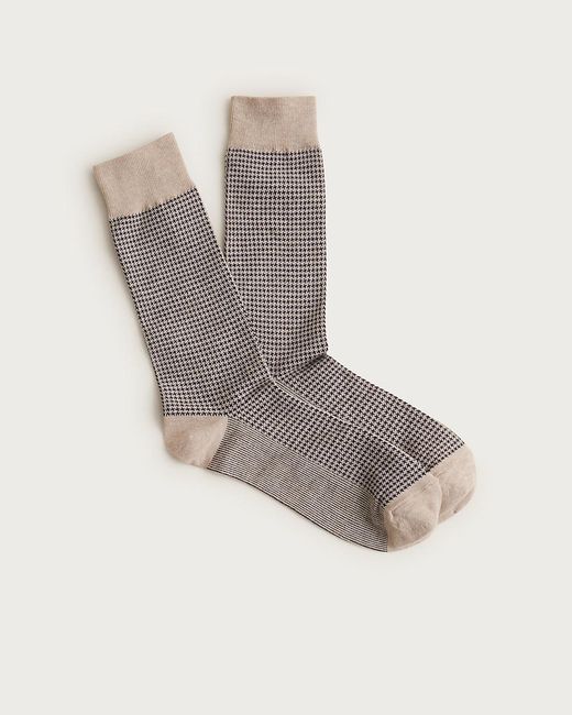 J.Crew Multicolor Mini Houndstooth Socks for men