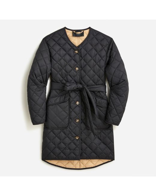 J.Crew Reversible Quilted Lightweight Greenwich Jacket in Black Lyst