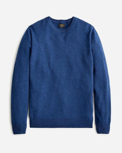 J.Crew Blue Cashmere Crewneck Sweater for men