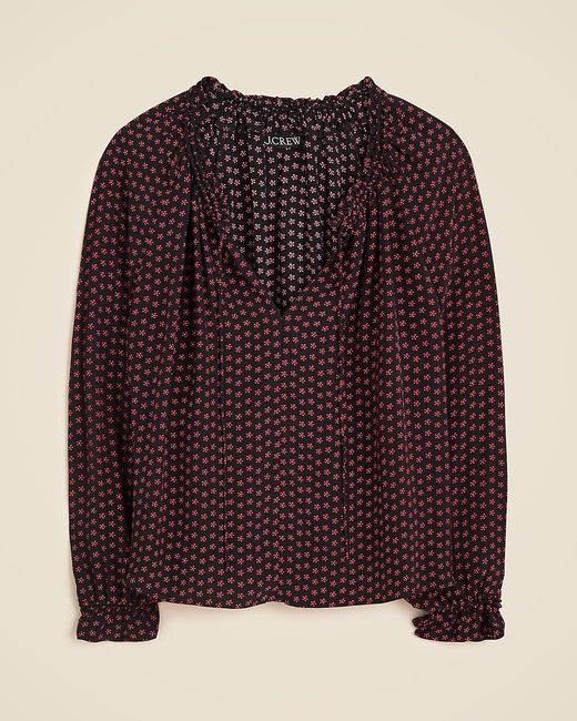 J.Crew Blue Popover Top