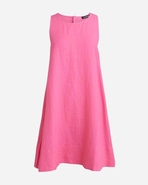 J.Crew Pink Petite Maxine Button-Back Dress