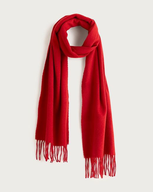J.Crew Red Cashmere-Blend Scarf for men