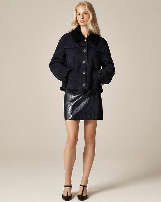 J.Crew Blue Collection Shearling Jacket