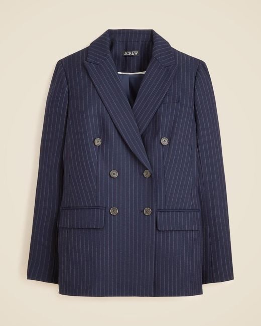 J.Crew Blue Double-Breasted Blazer
