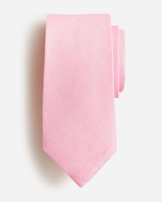 J.Crew Pink English Linen Tie for men