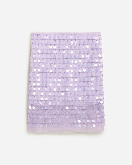 J.Crew Pink Collection Layered Sequin Slip Skirt