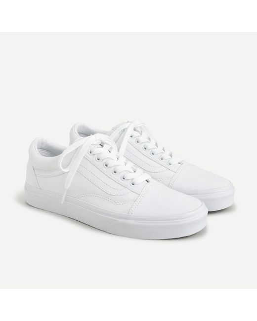 Vans White Old Skool Canvas Trainers for men
