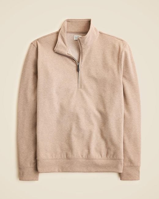 J.Crew Blue Seaboard Soft-Knit Quarter-Zip Pullover for men