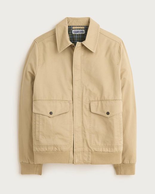 J.Crew Natural Wallace & Barnes Flight Jacket for men