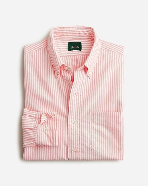 J.Crew Pink Giant-Fit Oxford Shirt for men